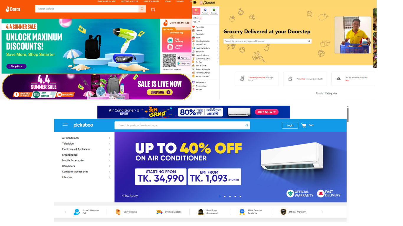 বাংলাদেশের ১২ টি জনপ্রিয় ই-কমার্স ওয়েবসাইট বিস্তারিত বিবরণসহ