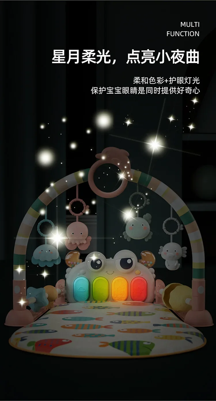 Baby Fitness Piano Mats Cute Toddler Indoor Activity Crawling Musical Educational Gym Soft Playmat For Newborn Baby Infant Gifts