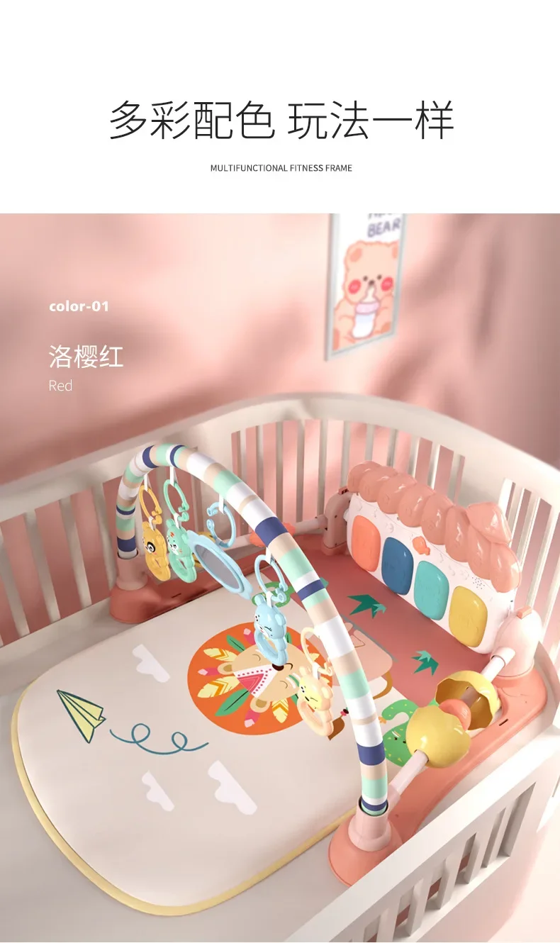 Baby Fitness Piano Mats Cute Toddler Indoor Activity Crawling Musical Educational Gym Soft Playmat For Newborn Baby Infant Gifts