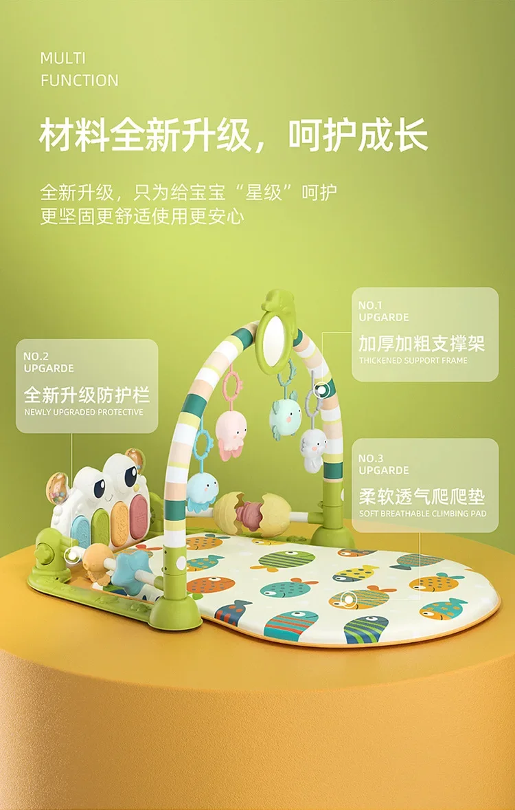 Baby Fitness Piano Mats Cute Toddler Indoor Activity Crawling Musical Educational Gym Soft Playmat For Newborn Baby Infant Gifts