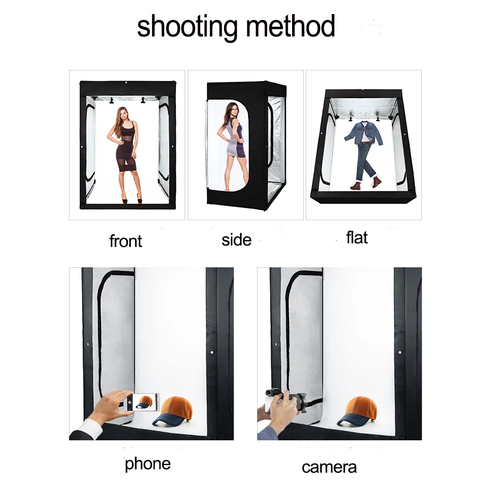 Selens Large Studio 200CM Professional Lighting Shooting Tent Kit Portrait Soft light Photo Studio Kits Photography Accessories