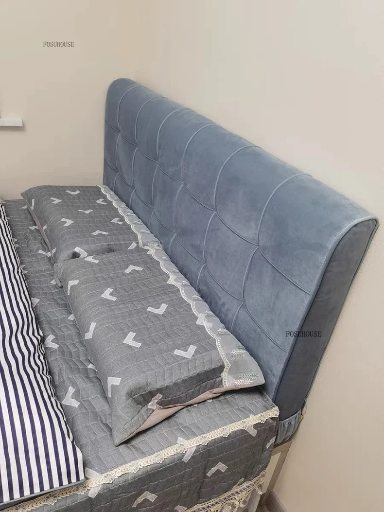 Modern Waterproof PU Leather Headboard with Side Pockets Simple Headboards for Tatami Creative Design Bed Headboards for Bedroom