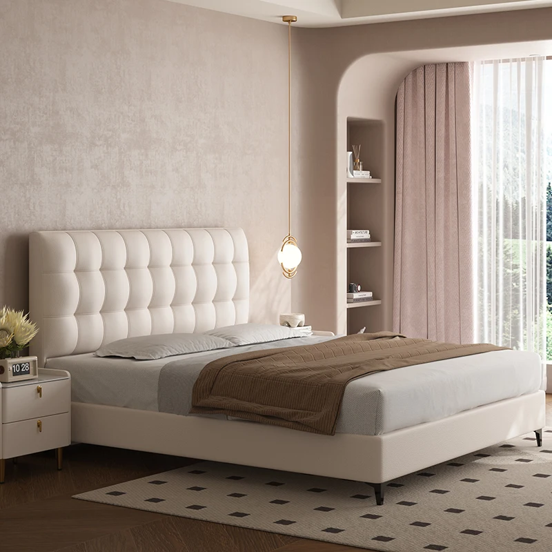 Leather Headboard Soft Bag Simple Modern Floor Master Bedroom High-end Minimalist Black Light Luxury Bedside Single Buy