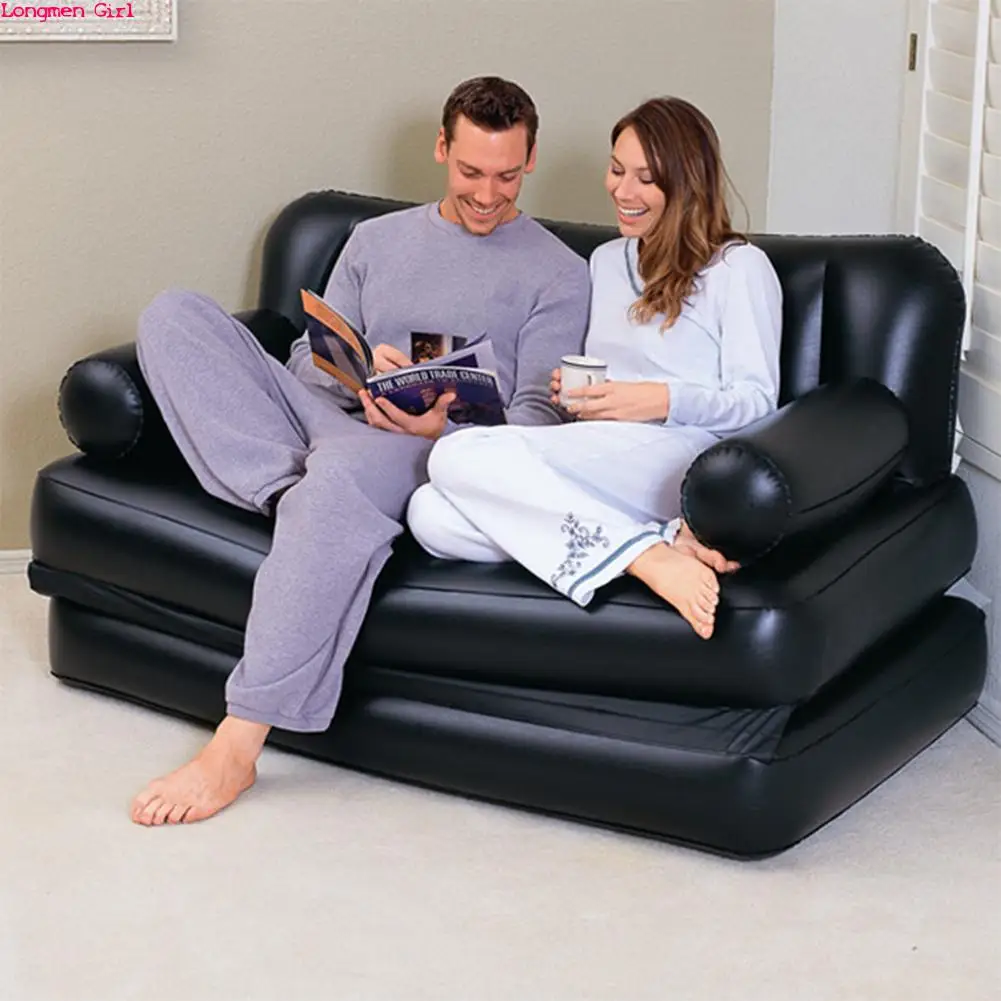 Modern Living Room Corner Sofas Home Furniture Outdoor Garden Beach Camping Lounge Chair Large Inflatable Folding Sofa Bed