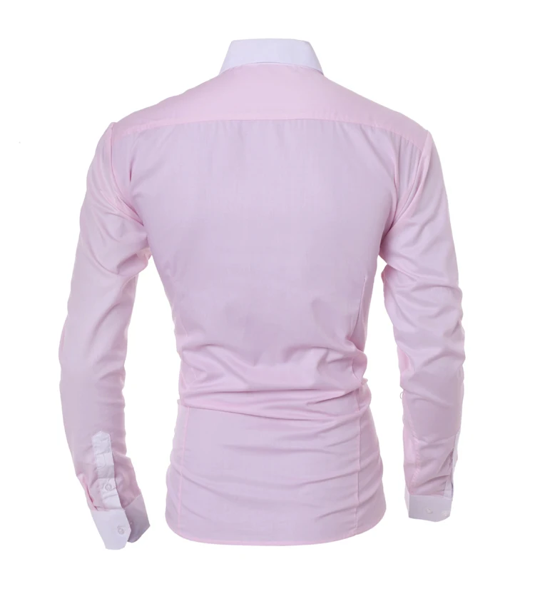 Mens Stripes Shirts Long Sleeved Slim White Social Shirts Casual Male Clothes Business Camisa Masculina Chemise christmas shirt