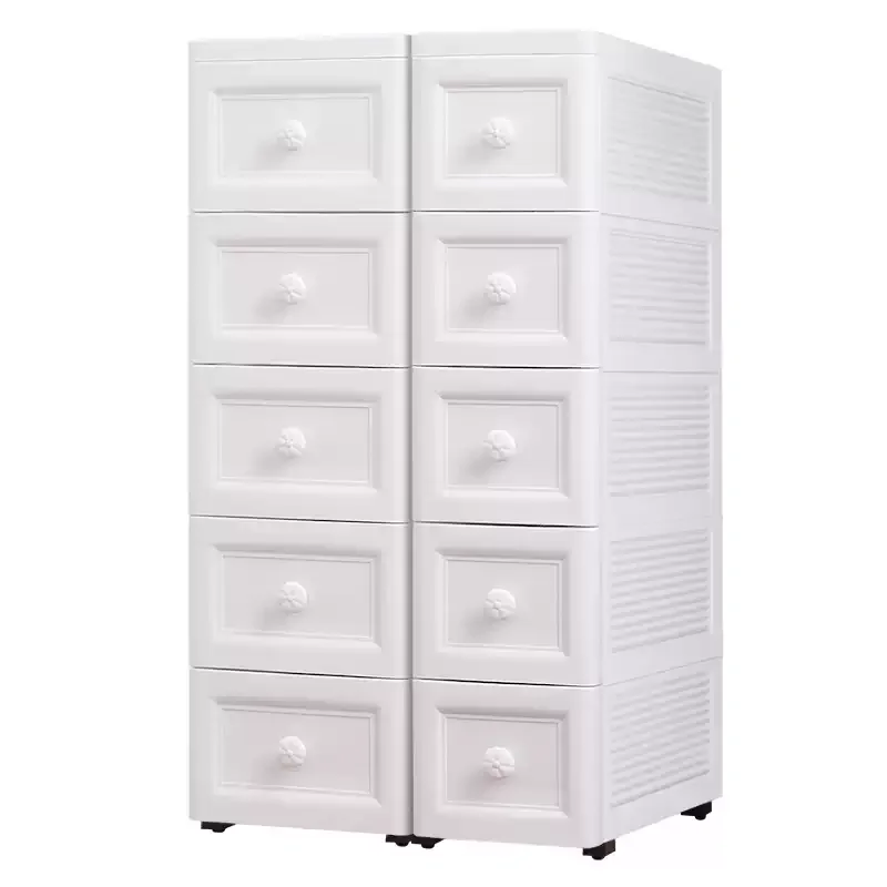 European Style Gap Storage Cabinet, Kitchen Narrow Gap Organizer Shelf, Bathroom Drawer-Type Storage Cabinet, Movable Bedside