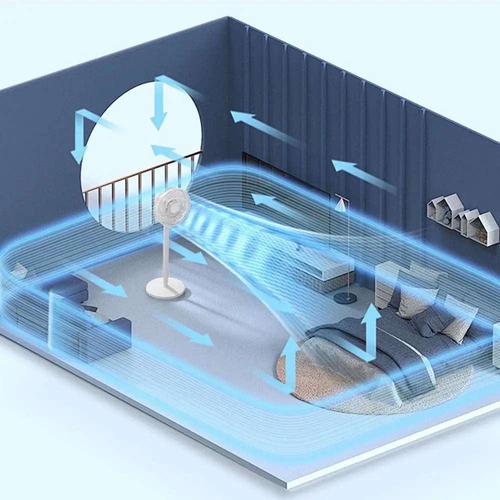 Electric Fan Fans For Bedroom Oscillating Pedestal Cooling Tool Air Cooler For College Dorm Office Indoor Living Room Home