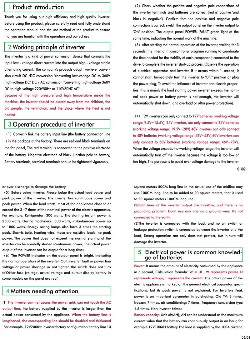 Pure Sine Wave Car Inverter Power Inverter DC12/24/48V To AC 110/220V Socket Converter for Car Home Outdoor Power Inverter 8000W