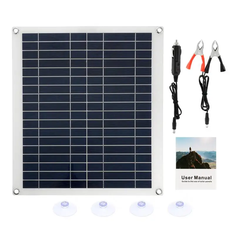 110V/220V Solar Power System 20W Solar Panel Battery Charge 30A Controller 6000W 12V 220V Inverter Complete Power Generation Kit