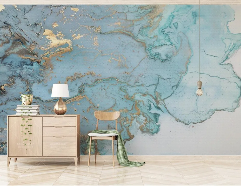 Cartoon children's room wallpaper, girl's bedroom background wallpaper, environmentally friendly clouds, cat customized mural