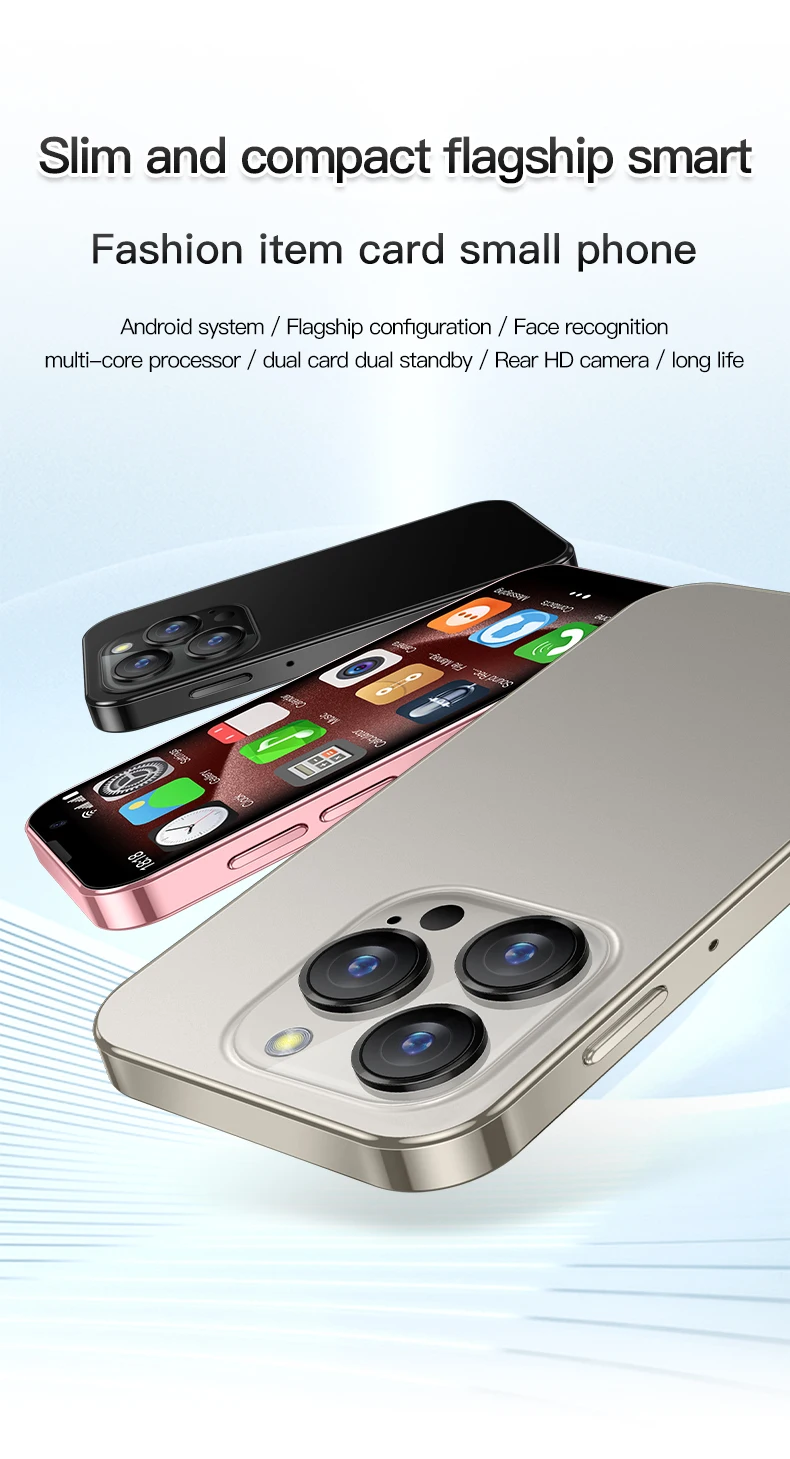 SOYES XS18 Pro Mini Smartphone 2GB RAM 16GB ROM Android8.1 3.0'' With Facial Recognition Dual SIM Standby 3G Network Small Phone