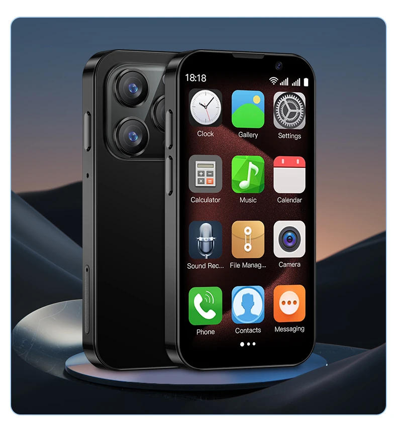 SOYES XS18 Pro Mini Smartphone 2GB RAM 16GB ROM Android8.1 3.0'' With Facial Recognition Dual SIM Standby 3G Network Small Phone