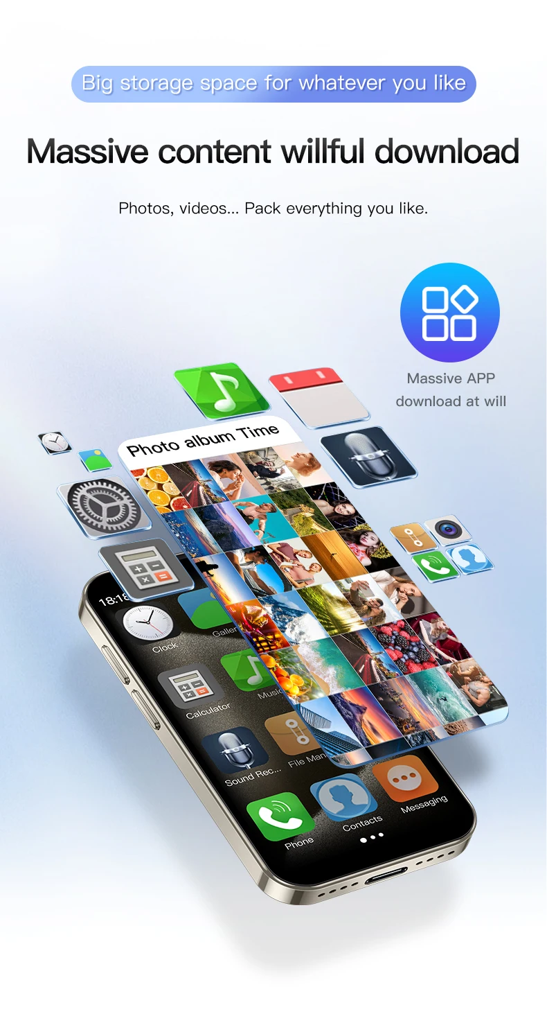 SOYES XS18 Pro Mini Smartphone 2GB RAM 16GB ROM Android8.1 3.0'' With Facial Recognition Dual SIM Standby 3G Network Small Phone