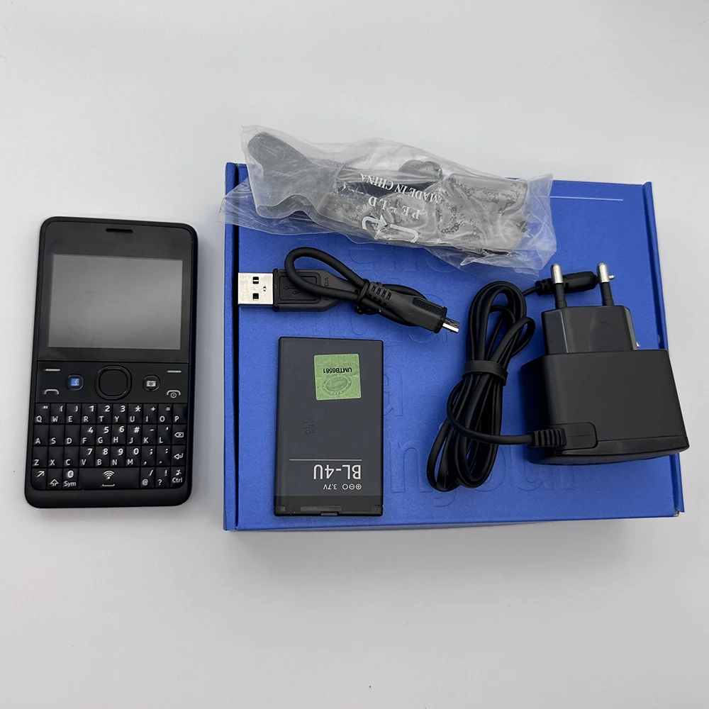 Original Asha 210 Dual-Sim GSM 2G Mobile Cell Phone QWERTY Keyboard Bluetooth Wifi Unlocked Cellphone.Made on 2013 Year