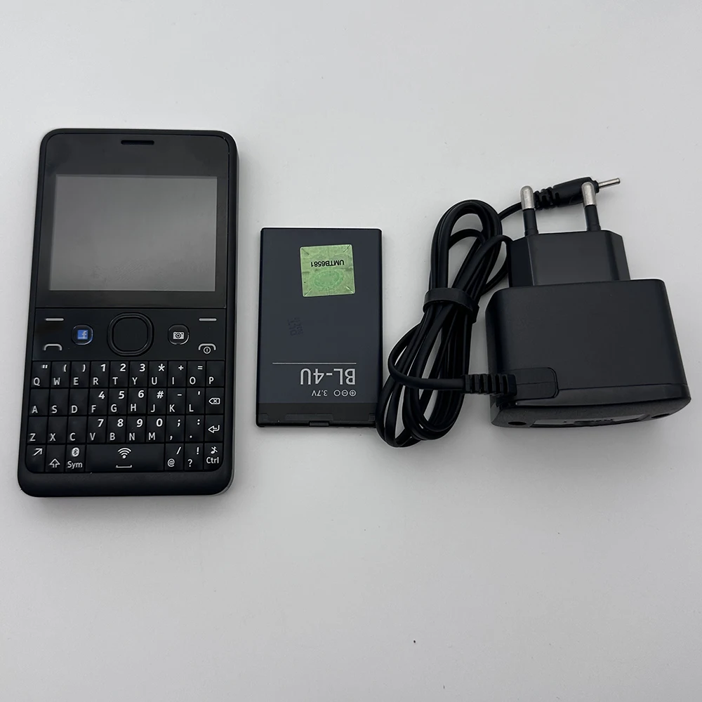 Original Asha 210 Dual-Sim GSM 2G Mobile Cell Phone QWERTY Keyboard Bluetooth Wifi Unlocked Cellphone.Made on 2013 Year