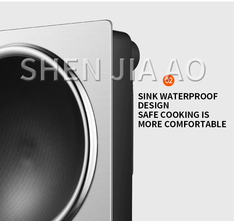 3000W Upgraded Concave Induction Cooker Household Concave Bottom Cooking Pan Integrated Commercial Battery Stove