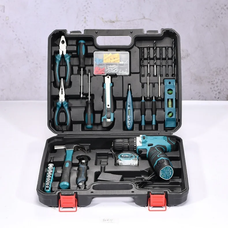 63 Piece ZTEN High-power Lithium Electric Hand Drill Multifunctional Household Hardware Tool Combination Handheld Drill Set