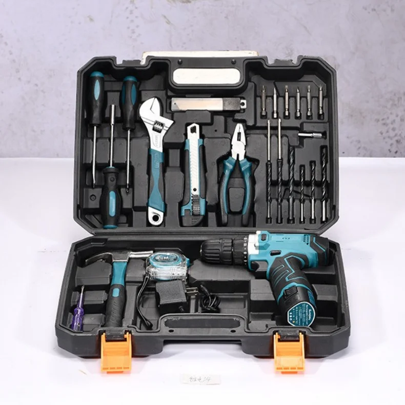 63 Piece ZTEN High-power Lithium Electric Hand Drill Multifunctional Household Hardware Tool Combination Handheld Drill Set