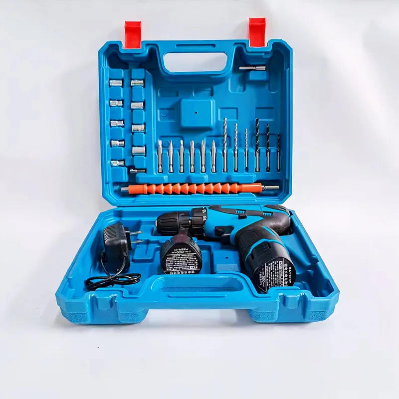 12V Power Electric Power Drill / Professional Electric Cordless Power Tool / Customized Logo Impact Electric Drill Set
