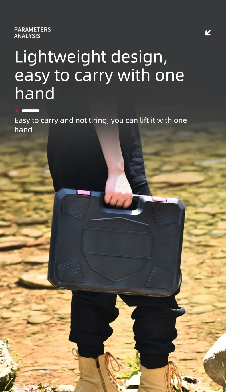 Multifunctional Electric Drill And Hand Tool Set Hardware And Electrician Special Repair Screwdriver With Claw Hammer Toolbox