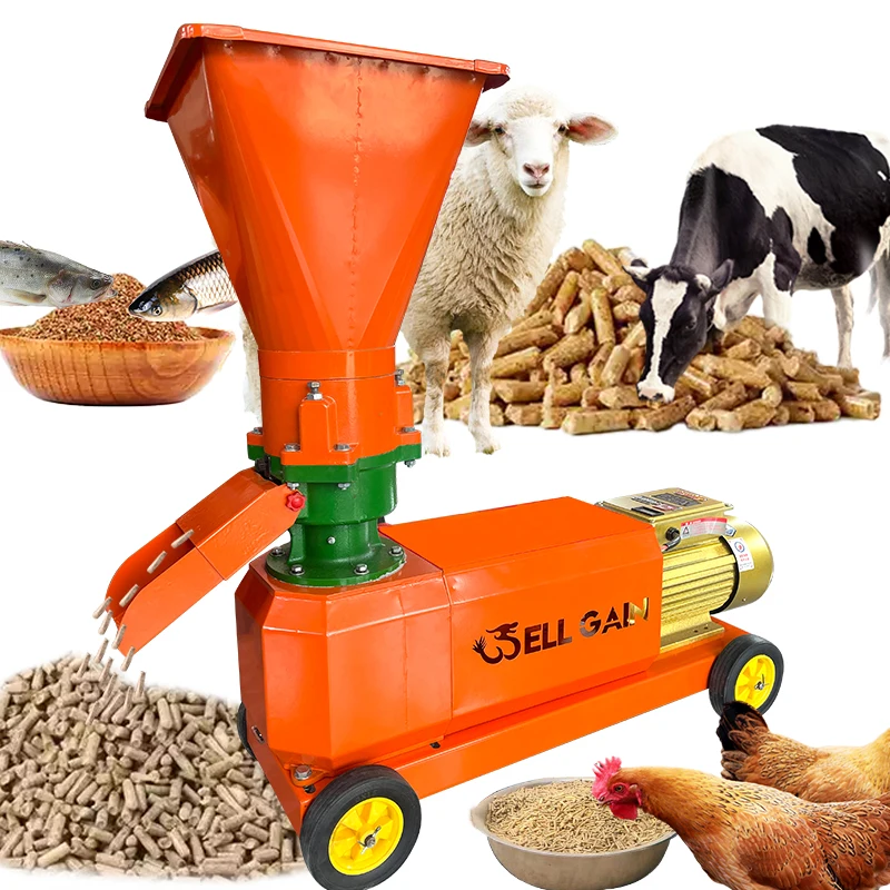 160kg Per Hour Animal Feed Pellet Machine 420 Wood Pellet Mill for Biomass Pellet Production