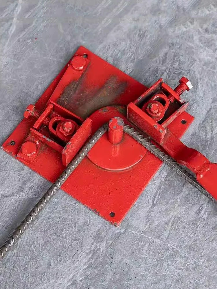 Manual Rebar Bender Portable Heavy-Duty 1-20mm Steel Bar Bending Manual Hand Tool for Construction Folding Multi-Angle Bender