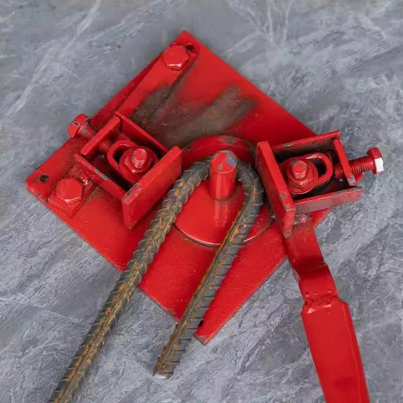 Manual Rebar Bender Portable Heavy-Duty 1-20mm Steel Bar Bending Manual Hand Tool for Construction Folding Multi-Angle Bender