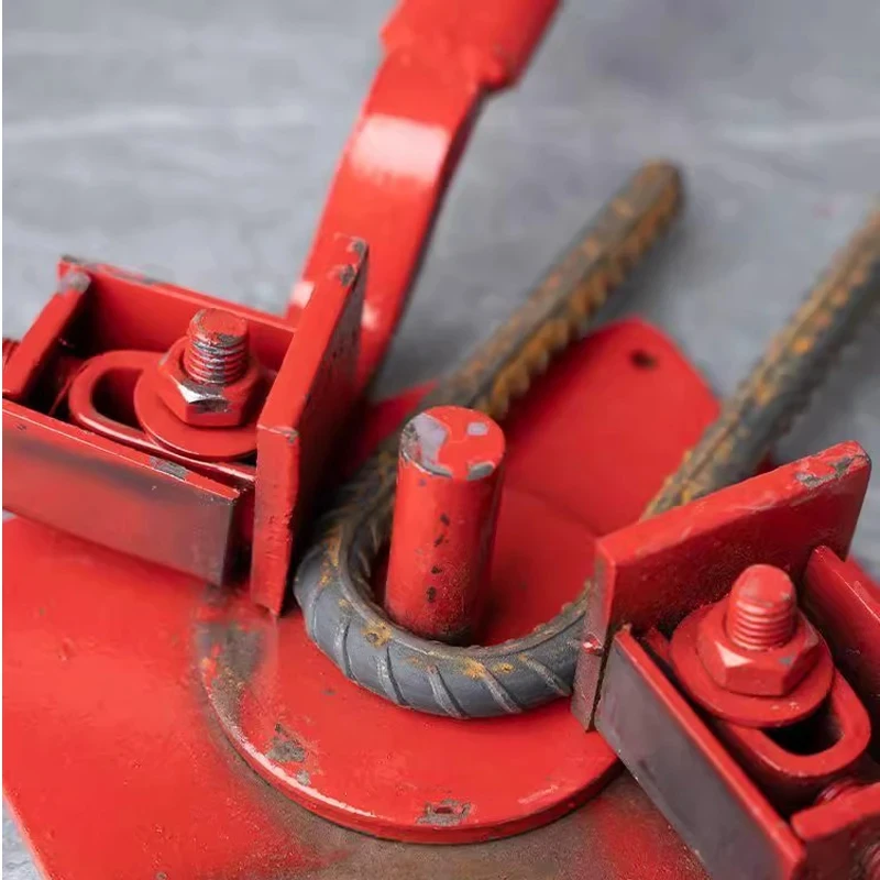 Manual Rebar Bender Portable Heavy-Duty 1-20mm Steel Bar Bending Manual Hand Tool for Construction Folding Multi-Angle Bender