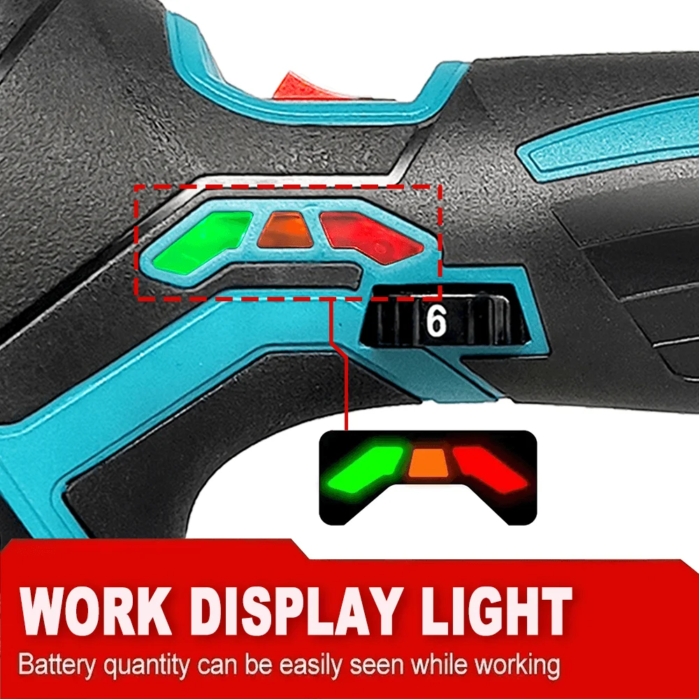 150mm Cordless Rechargeable Buffer Polisher Portable Polishing Machine 6Gears Metal Waxing For Makita 18V Battery(No Battery)