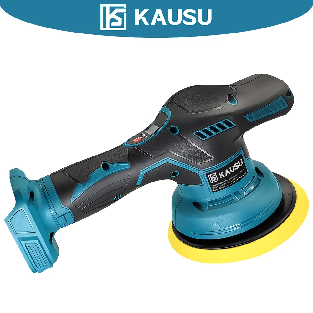Digital Display Electric Polisher Cordless Automotive Car Polishing Auto Waxing Rotary Tool For Makita 18V Battery(No Battery)