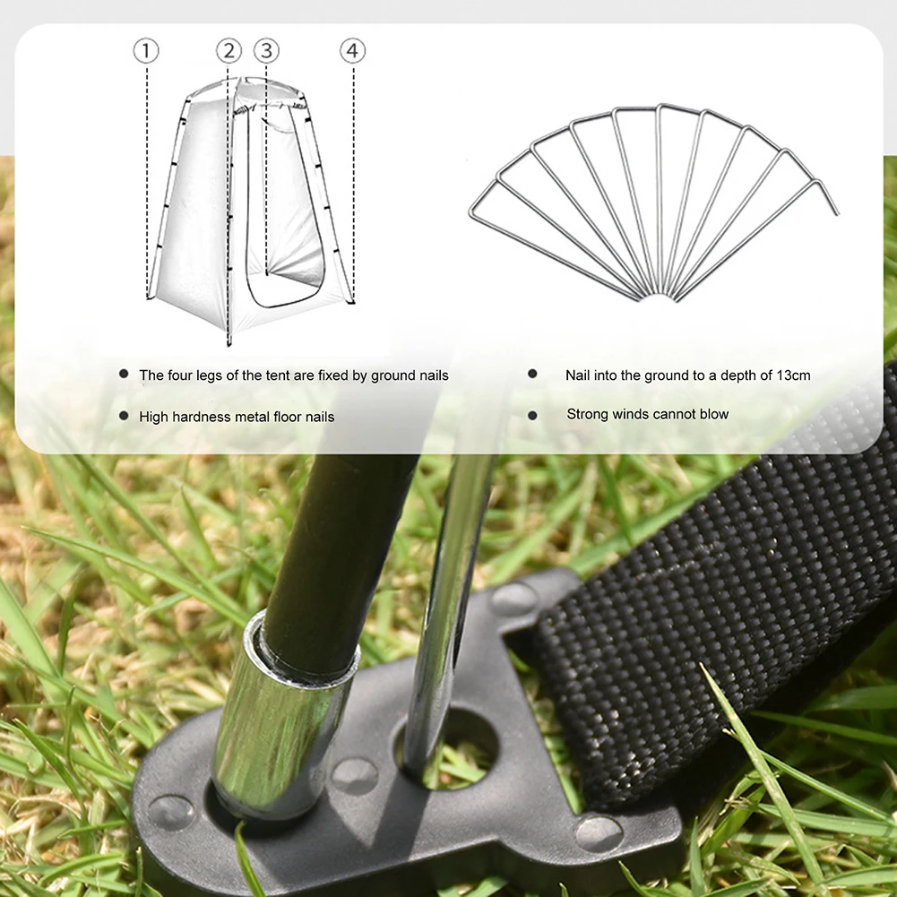 Portable Outdoor Shower Tent Portable Outdoor Shower Bath Changing Fitting Room Tent Shelter Camping Beach Privacy Toilet