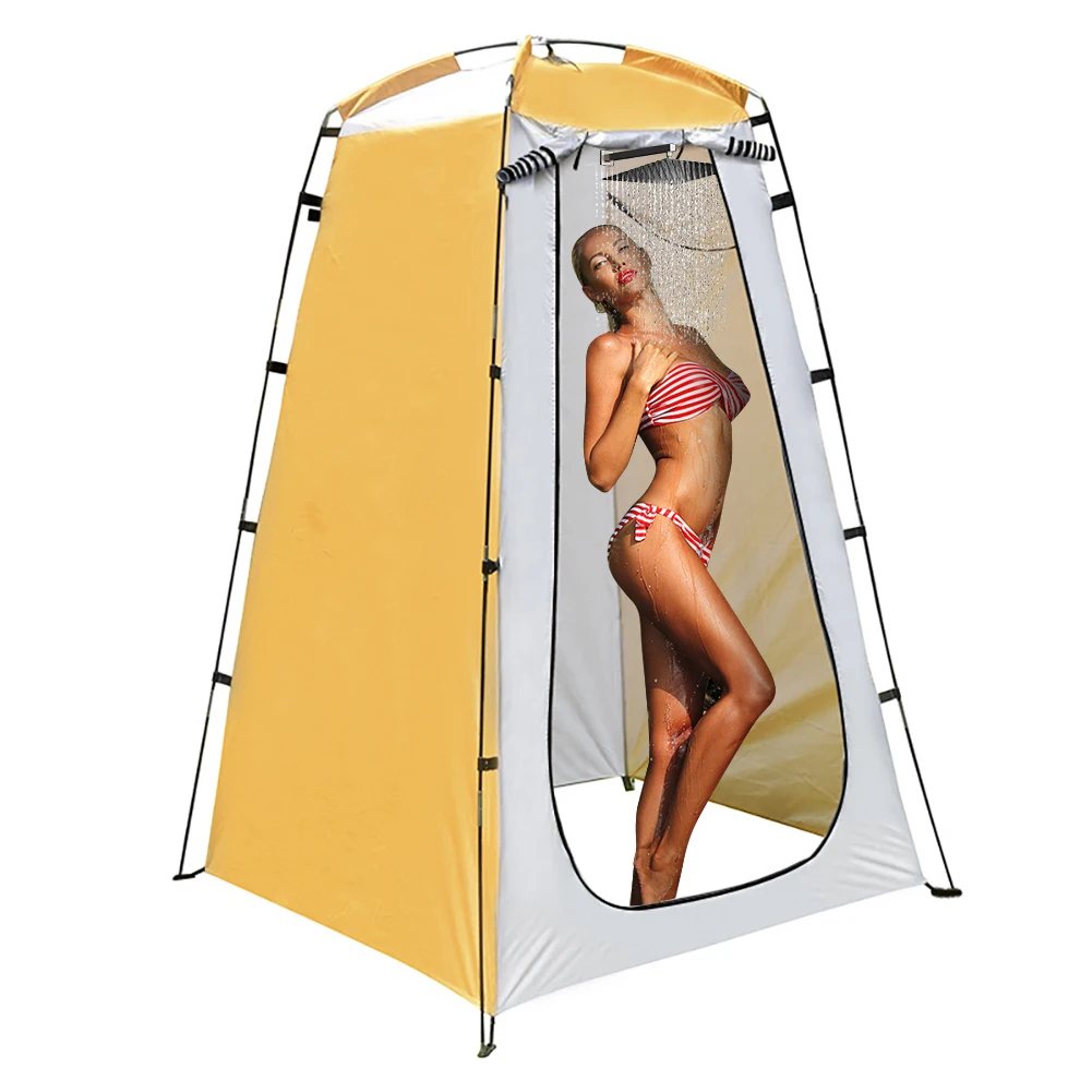 Portable Outdoor Shower Tent Portable Outdoor Shower Bath Changing Fitting Room Tent Shelter Camping Beach Privacy Toilet