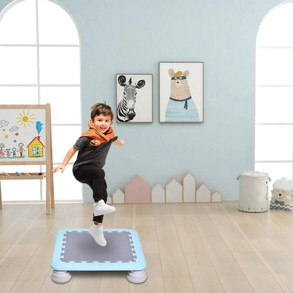 Trampoline For Kids Recreational Rebounder Inside Fitness Toy Backyard Trampoline Stable Bouncing Bed Jump Sensory Training For