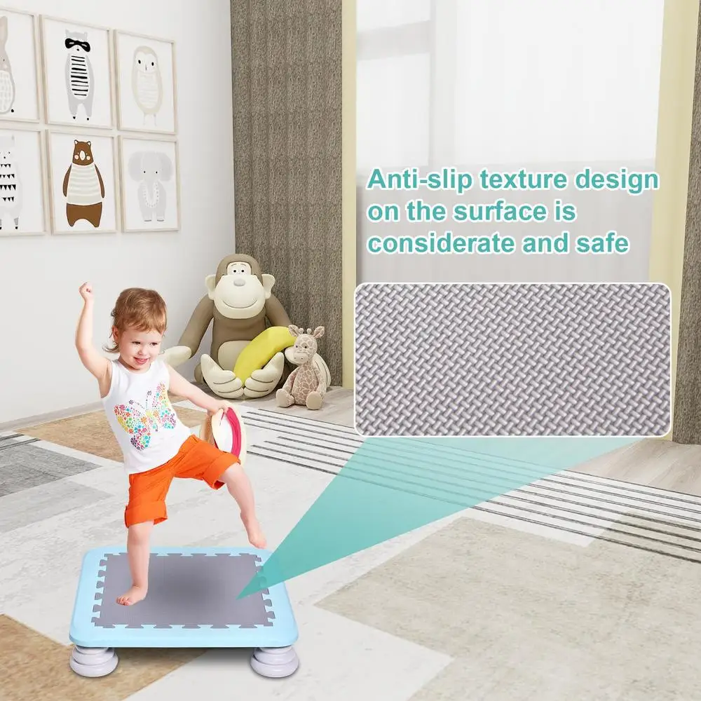 Trampoline For Kids Recreational Rebounder Inside Fitness Toy Backyard Trampoline Stable Bouncing Bed Jump Sensory Training For