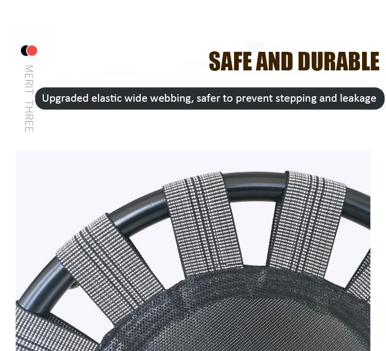 45/60cm Folding Mini Kids Trampoline Toy Indoor Portable Jumping Trampoline Fitness Non-slip Silent Weight Bearing75KG Best Gift