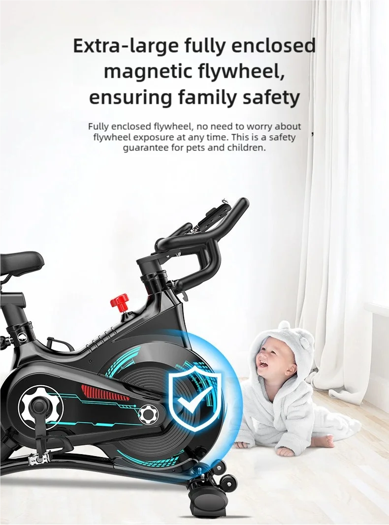 Magnetic Indoor Cycling Bike for Silent Cardio Fitness Exercise Home & Commercial Use Home Gym Systems