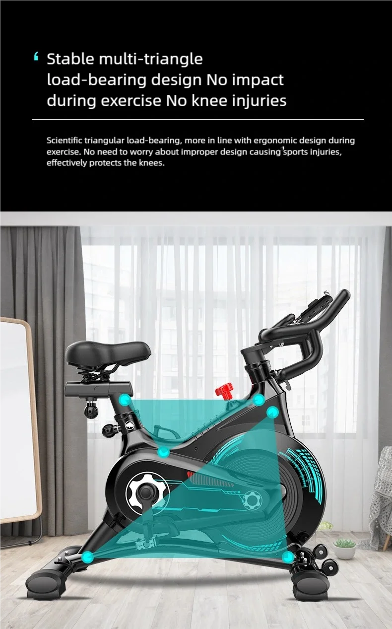 Magnetic Indoor Cycling Bike for Silent Cardio Fitness Exercise Home & Commercial Use Home Gym Systems