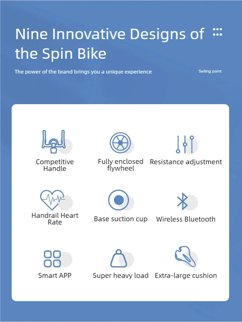 Magnetic Indoor Cycling Bike for Silent Cardio Fitness Exercise Home & Commercial Use Home Gym Systems