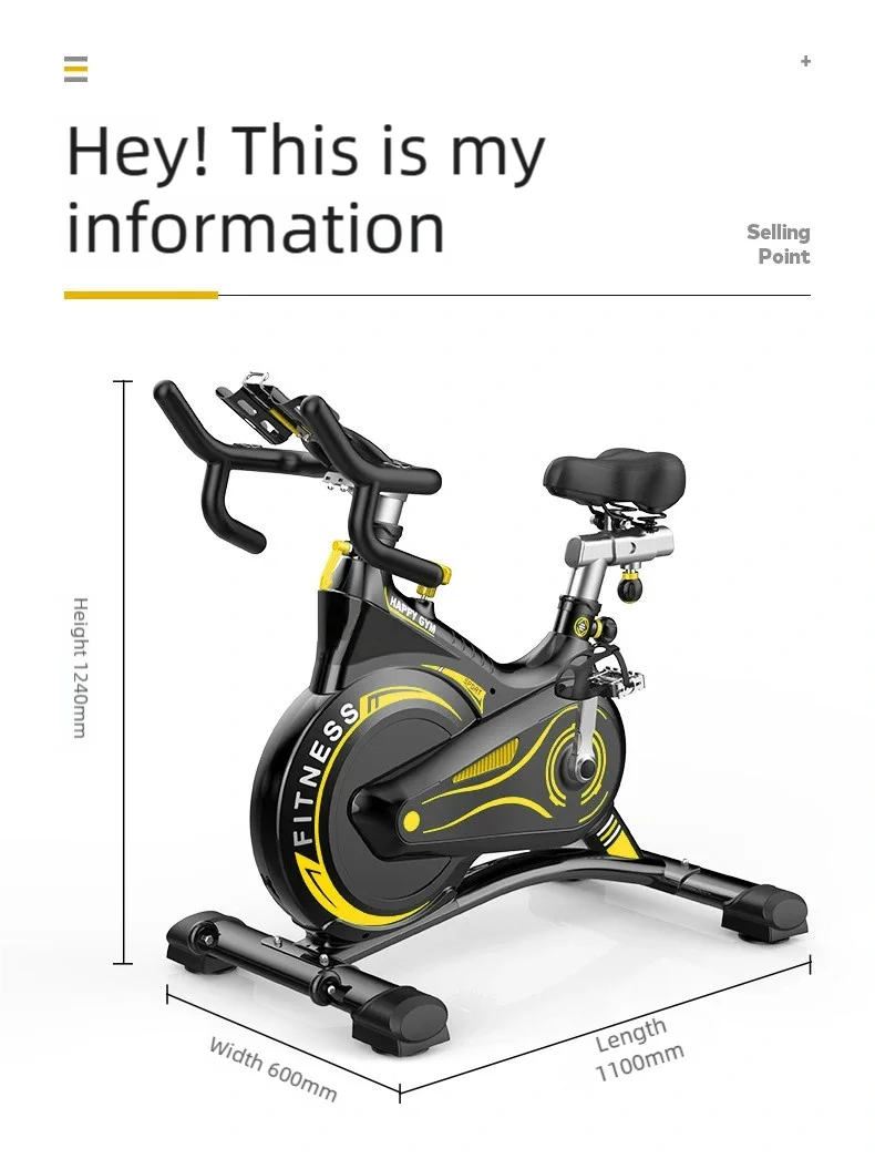 Magnetic Indoor Cycling Bike for Silent Cardio Fitness Exercise Home & Commercial Use Home Gym Systems