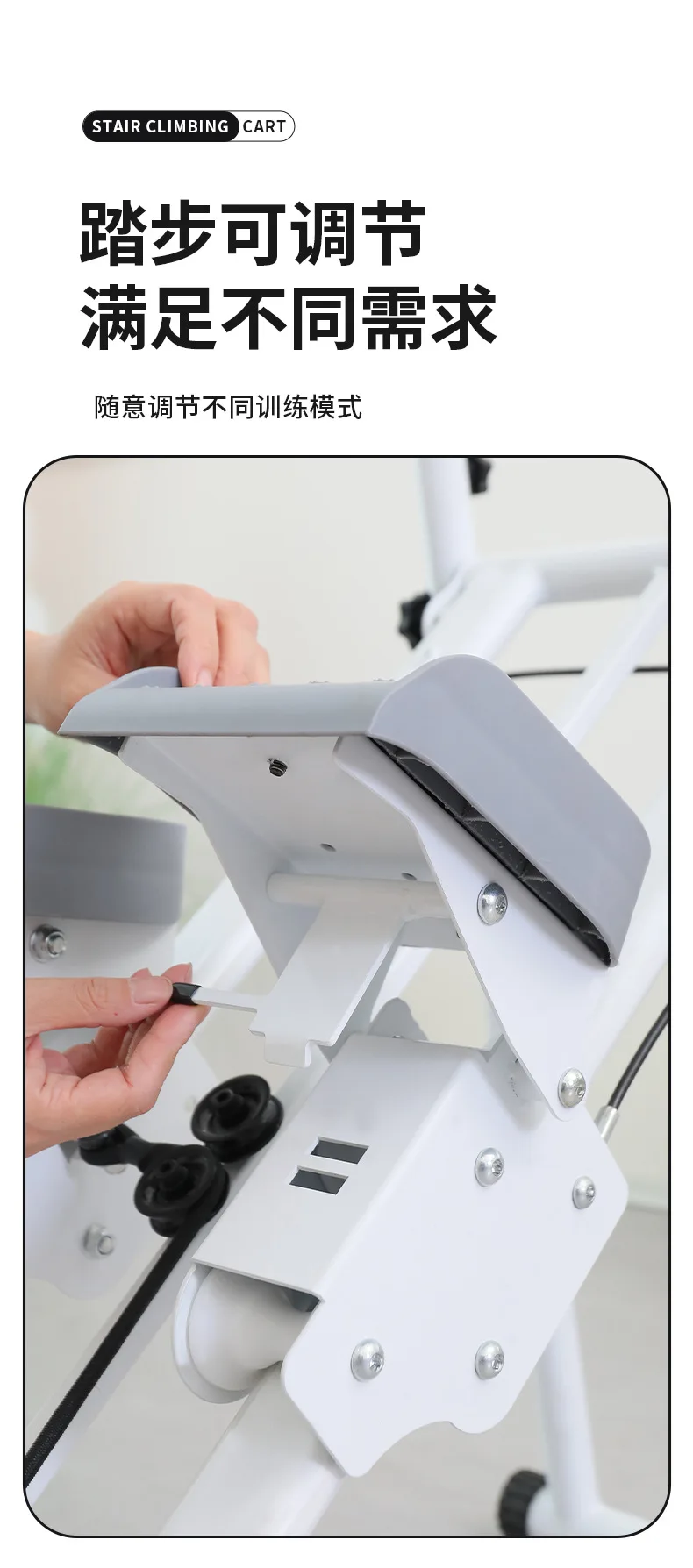 New Home Foldable Stepper Indoor Climbing Machine Stair Exercise Climbing Machine Mountaineering Machine Fitness Equipment