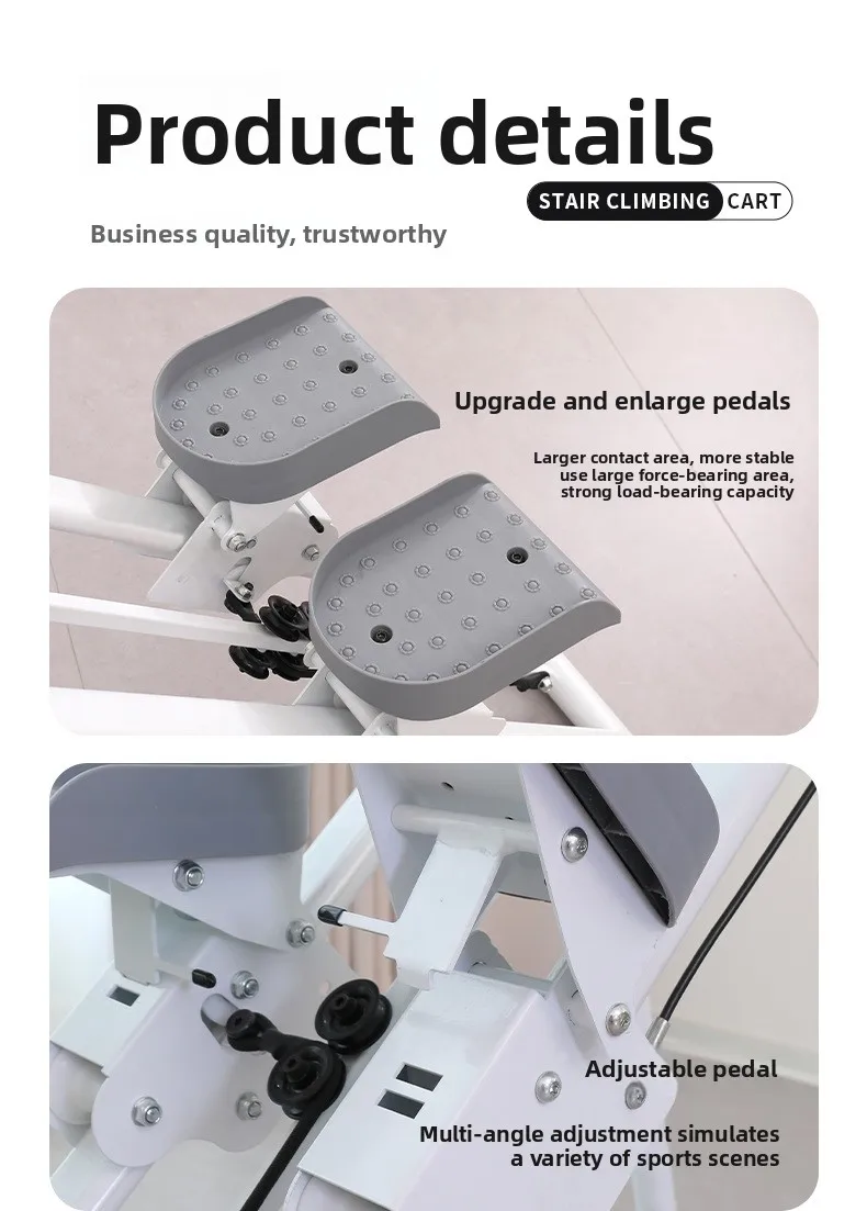 New Home Foldable Stepper Indoor Climbing Machine Stair Exercise Climbing Machine Mountaineering Machine Fitness Equipment