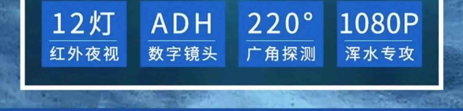 HD Underwater Fish Finder with Night Vision,360° Wide-Angle Fishing Camera,Depth Temperature Sensor for Anglers