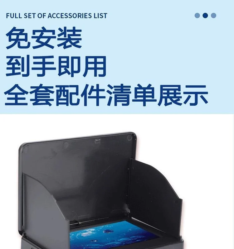 HD Underwater Fish Finder with Night Vision,360° Wide-Angle Fishing Camera,Depth Temperature Sensor for Anglers