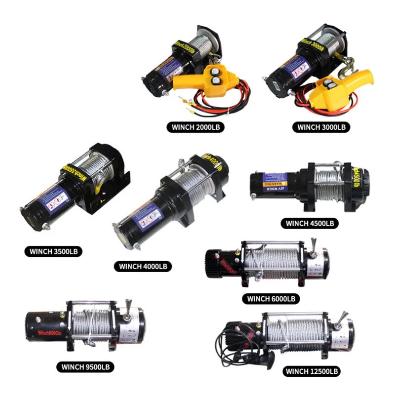 Useful Electric Off-Road Vehicle Winch 12V/24V Car Traction Self-Rescue Wholesaler Manufacturer Vehicle Recovery Equipment NEW