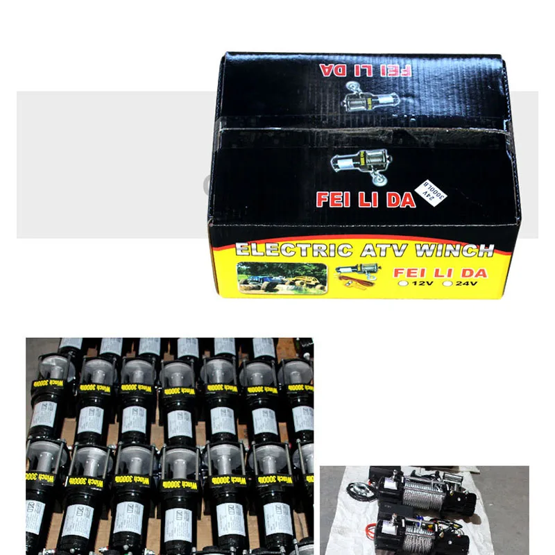 Useful Electric Off-Road Vehicle Winch 12V/24V Car Traction Self-Rescue Wholesaler Manufacturer Vehicle Recovery Equipment NEW