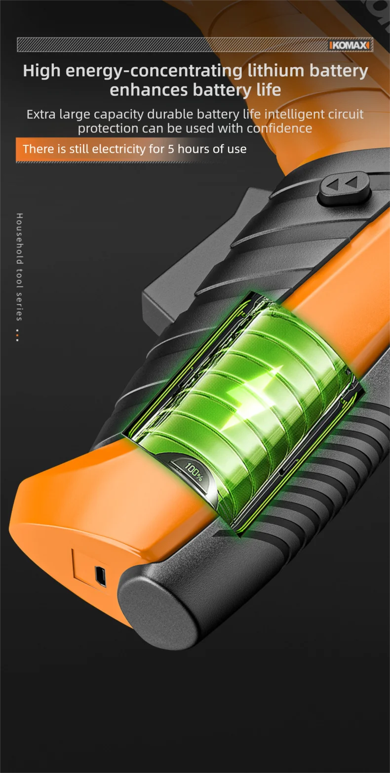 KOMAX Electric Screwdriver Rechargeable Cordless Screwdriver Powerful Impact Wireless Screwdriver Set Mini Drill Power Tools