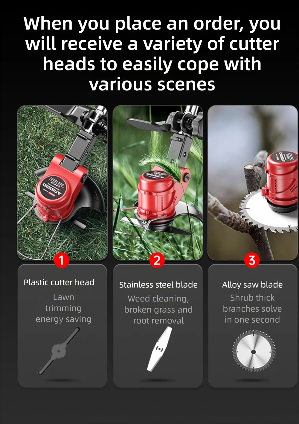 Electric Lawn Mower Multifunctional Agricultural Lawn Mower Small Household Rechargeable Lithium Battery Weeding Machine