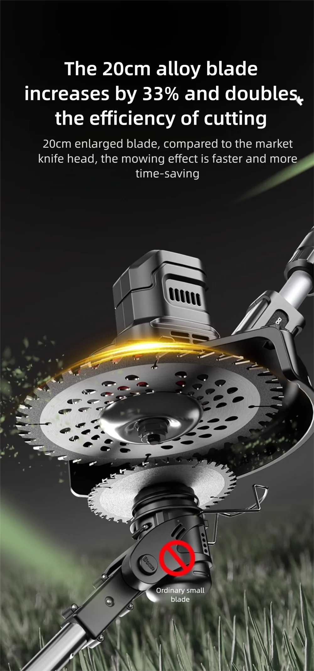 Electric Lawn Mower Multifunctional Agricultural Lawn Mower Small Household Rechargeable Lithium Battery Weeding Machine