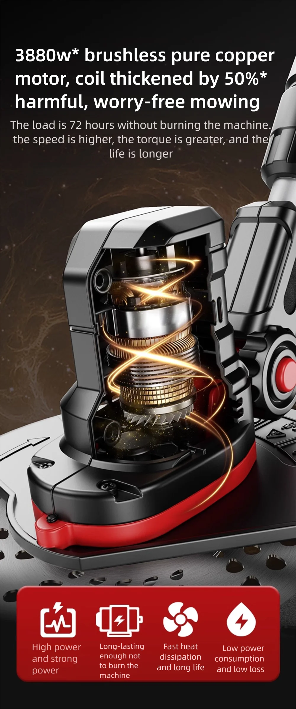 Electric Lawn Mower Multifunctional Agricultural Lawn Mower Small Household Rechargeable Lithium Battery Weeding Machine