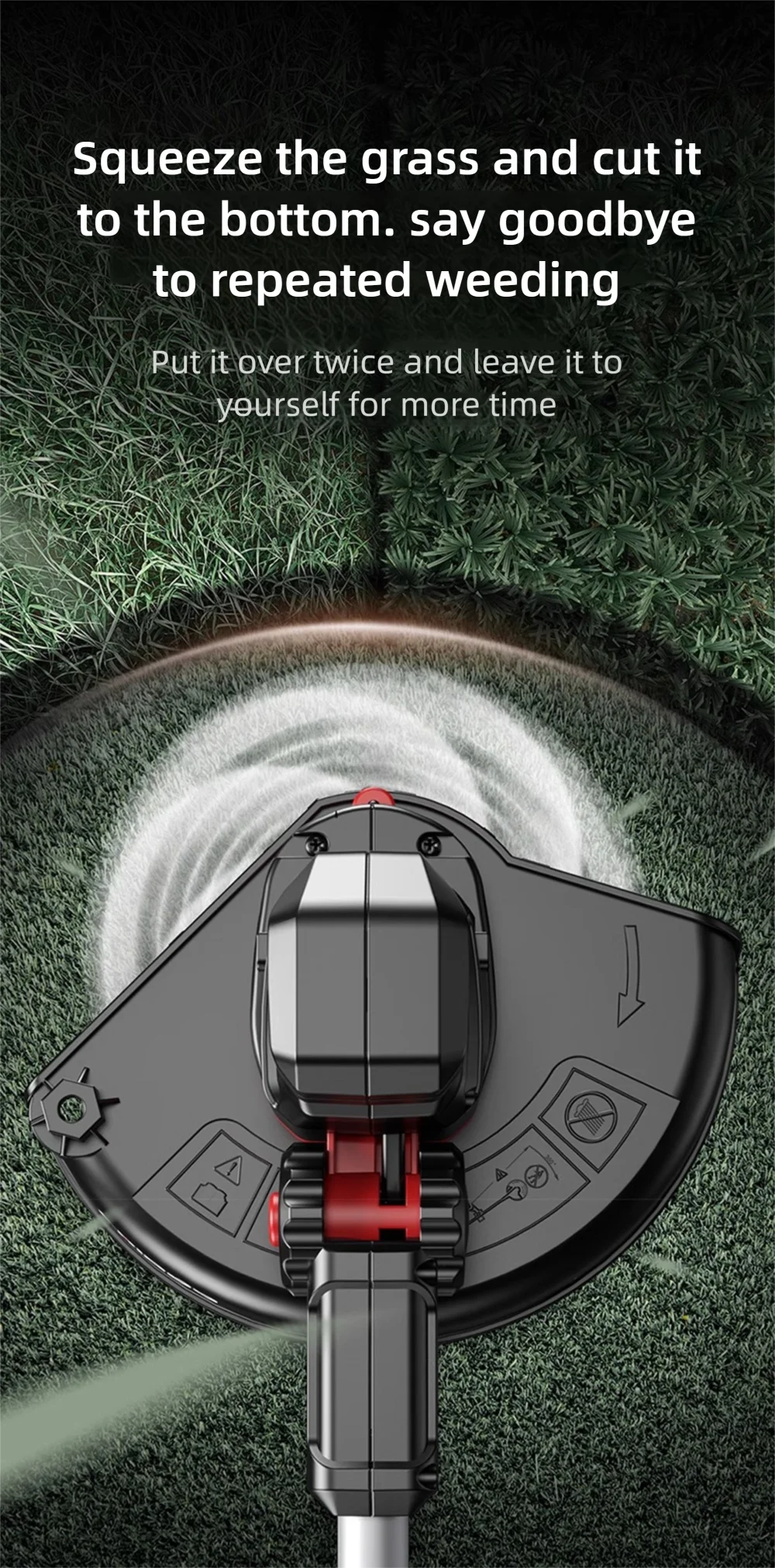 Electric Lawn Mower Multifunctional Agricultural Lawn Mower Small Household Rechargeable Lithium Battery Weeding Machine